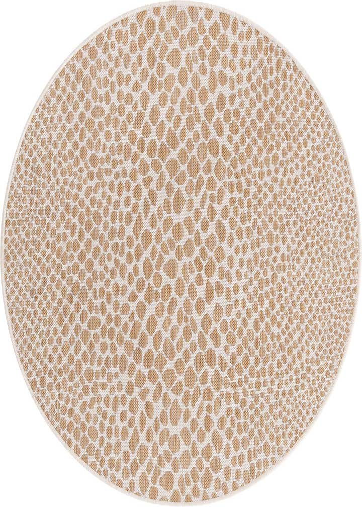 4' x 4' Easy-Clean Jill Zarin Cape Town Indoor / Outdoor Round Rug
