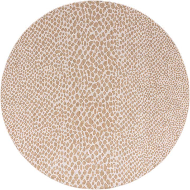 10' 8 x 10' 8 Easy-Clean Jill Zarin Cape Town Indoor / Outdoor Round Rug