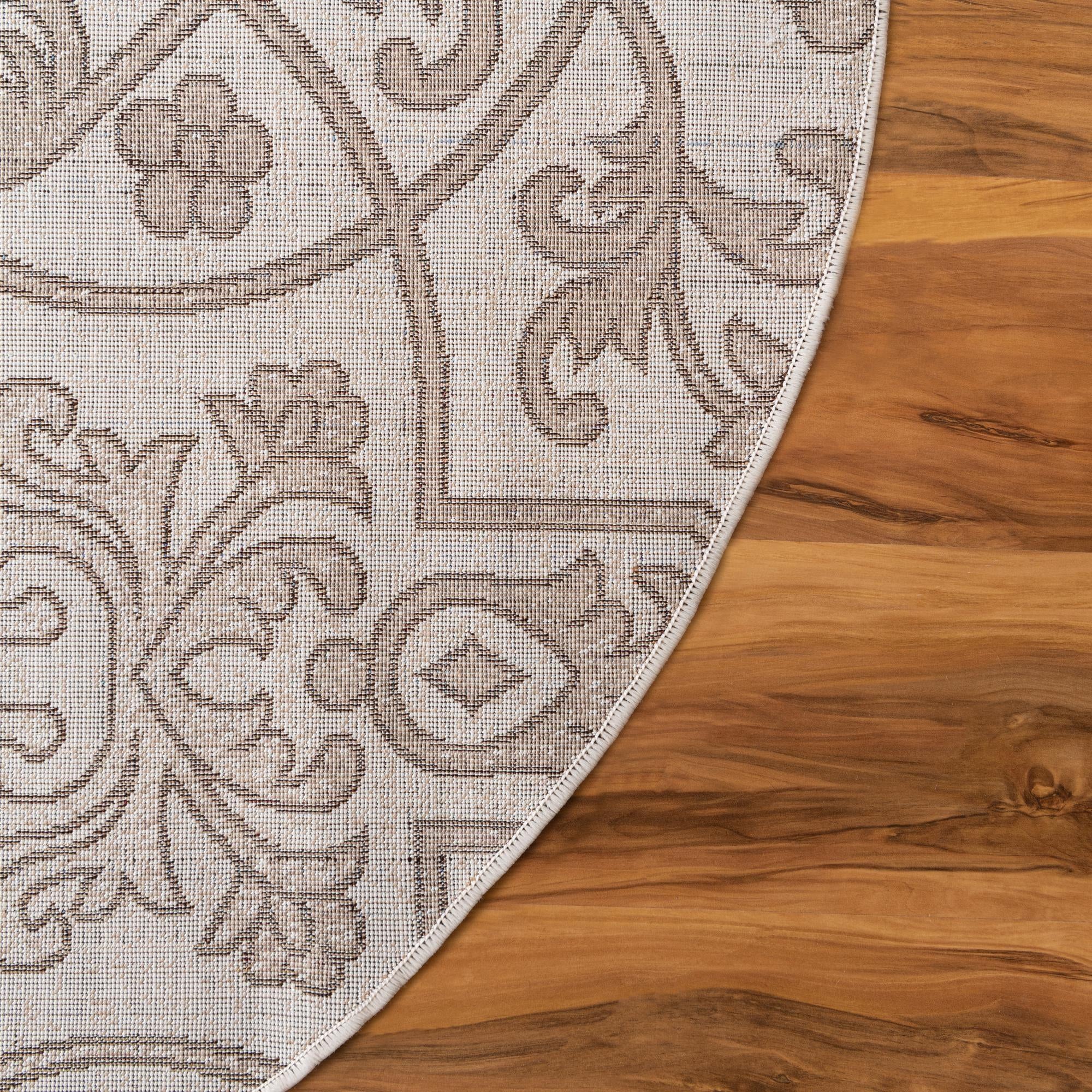 3' 3 x 3' 3 Nepal Round Rug