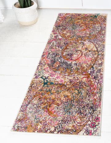 Dark Beige Aria Runner Rug