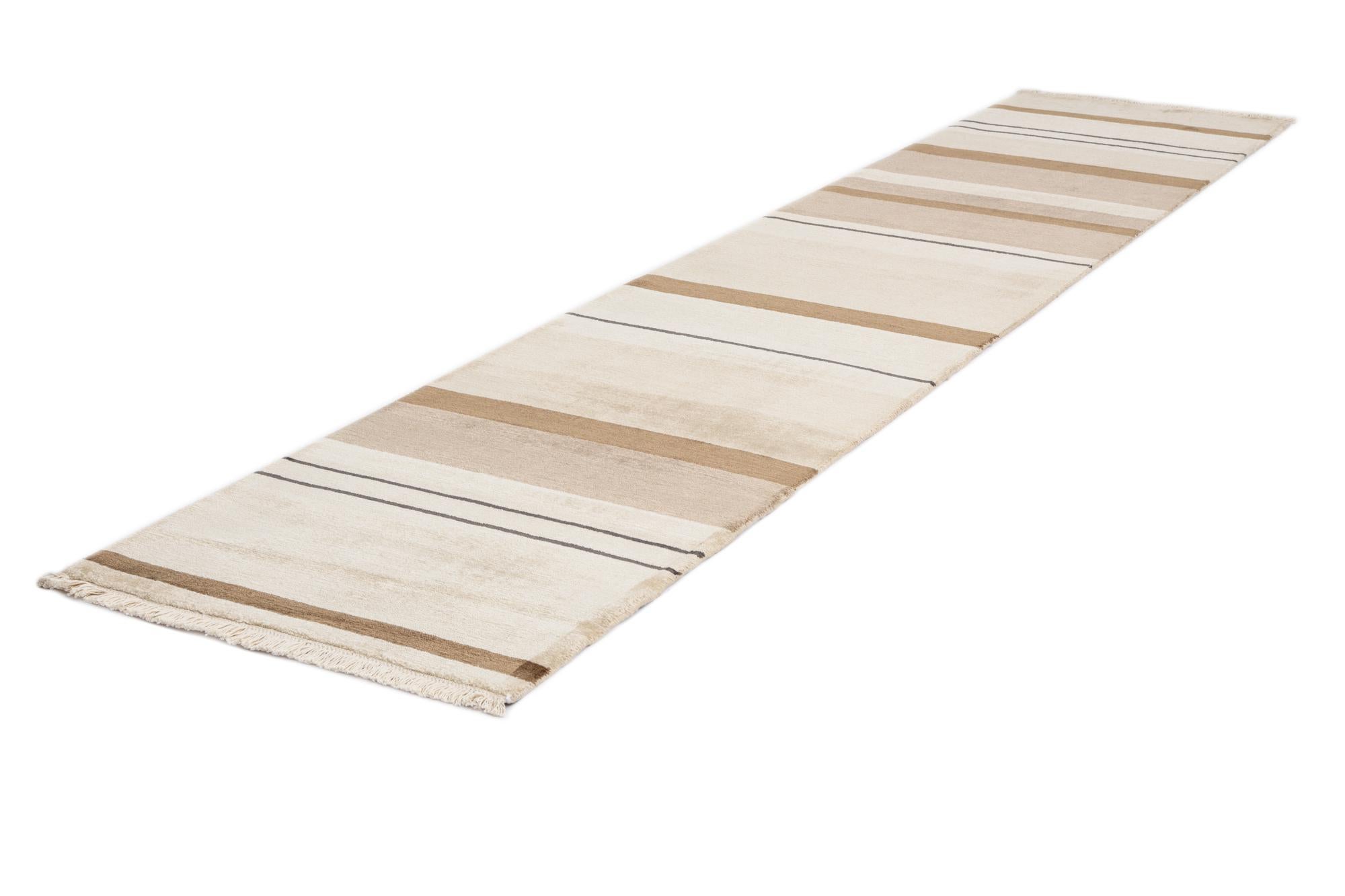 2' 7 x 13' 1 Hand Knotted Darya Wool Runner Rug
