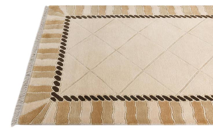 Detail image of 3' 3 x 12' 11 Hand Knotted Darya Wool Runner Rug