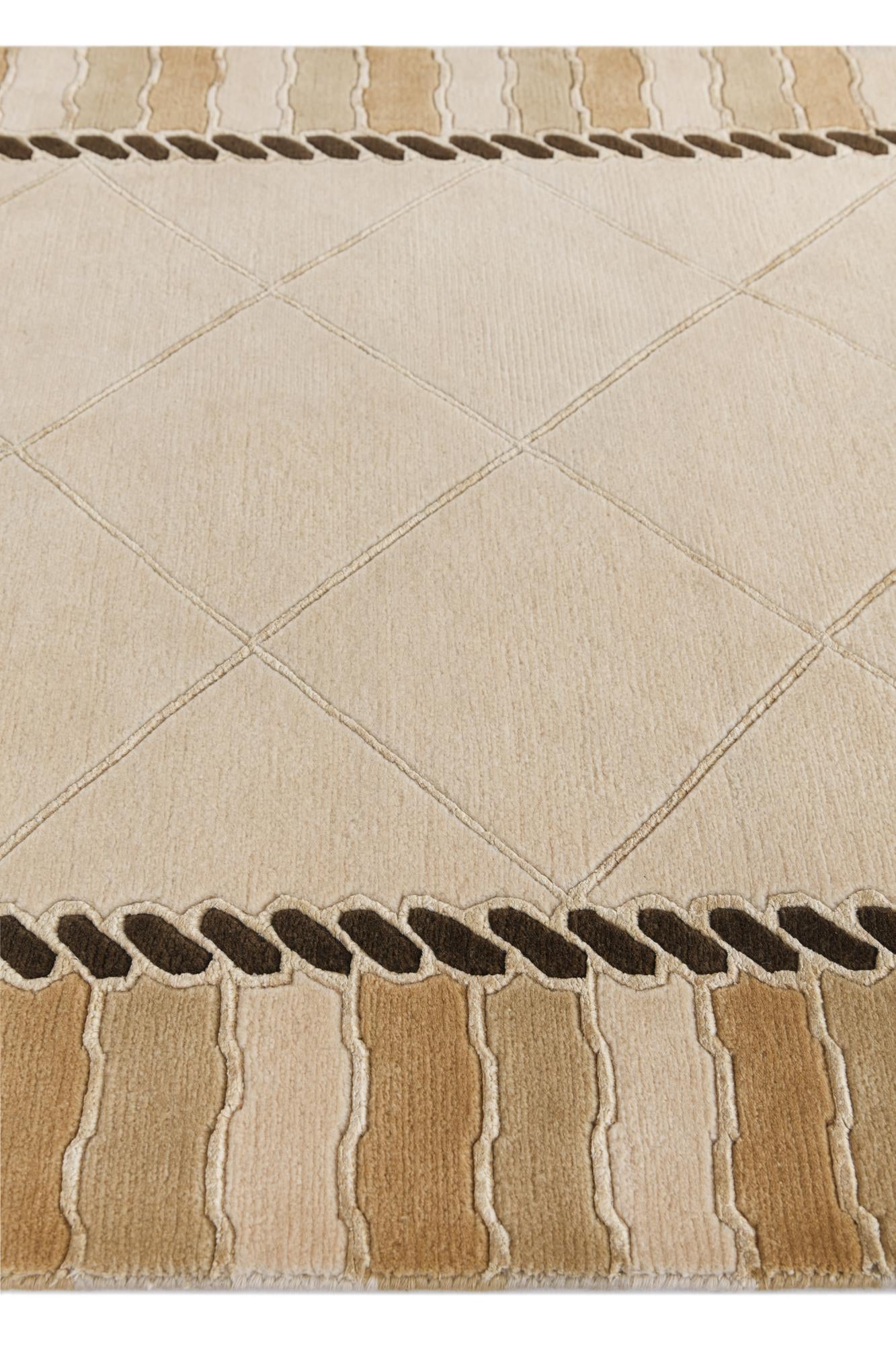 3' 3 x 12' 11 Hand Knotted Darya Wool Runner Rug
