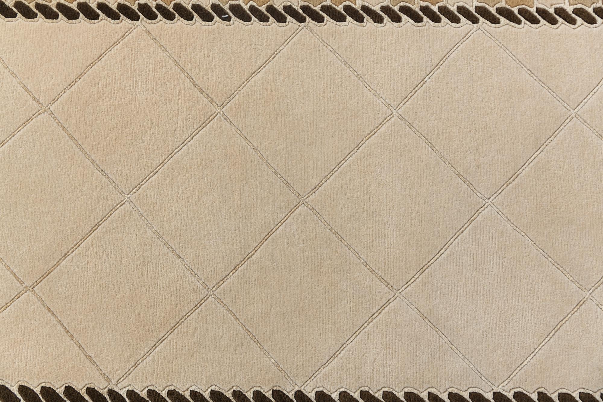 3' 3 x 12' 11 Hand Knotted Darya Wool Runner Rug