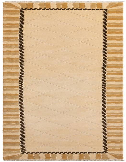 Detail image of 3' 3 x 12' 11 Hand Knotted Darya Wool Runner Rug