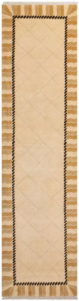3' 3 x 12' 11 Hand Knotted Darya Wool Runner Rug