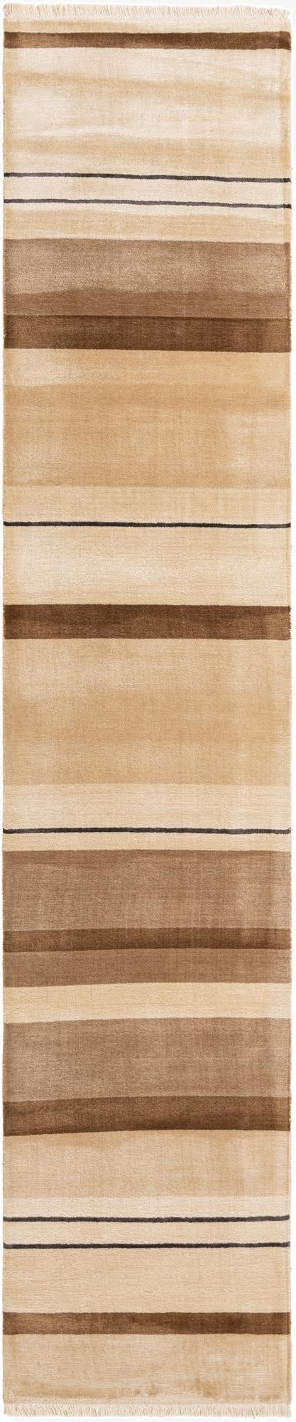 2' 7 x 13' 1  Hand Knotted Darya Wool Runner Rug