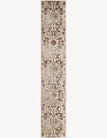 Dark Beige Nepal Runner Rug