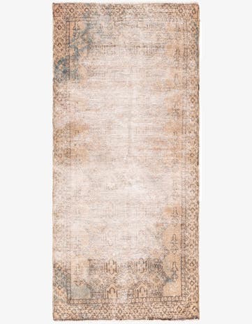 3' 1 x 6' 7 Hand Knotted Ultra Vintage Persian Wool Runner Rug