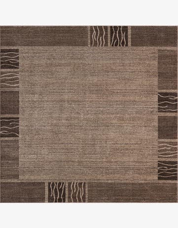 Dark Beige Angelica Square Rug