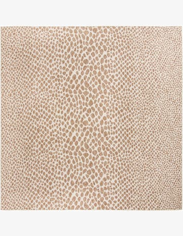 Dark Beige Easy-Clean Jill Zarin Cape Town Indoor / Outdoor Square Rug