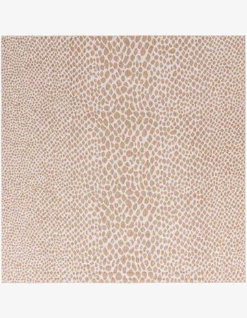 Dark Beige Easy-Clean Jill Zarin Cape Town Indoor / Outdoor Square Rug