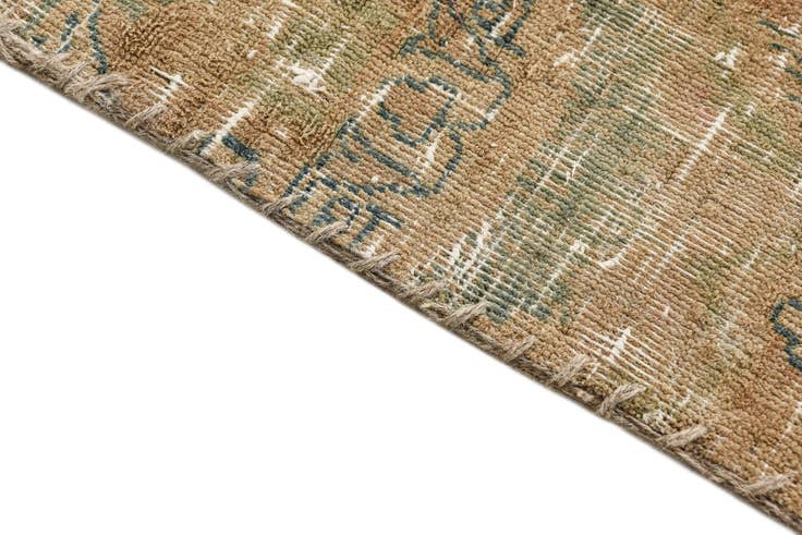 Detailansicht von 135cm x 155cm Handgeknüpft Ultra Vintage Persisch Wolle Quadrat Teppich
