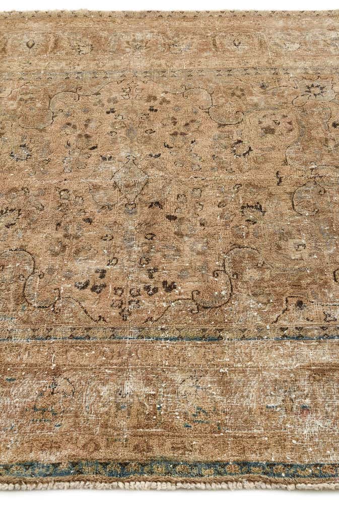 5' 2 x 6' 3 Hand Knotted Ultra Vintage Persian Wool Square Rug