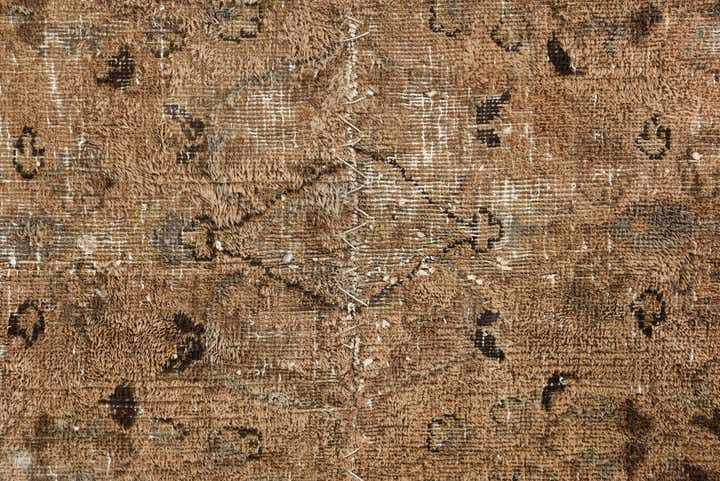 5' 2 x 6' 3 Hand Knotted Ultra Vintage Persian Wool Square Rug