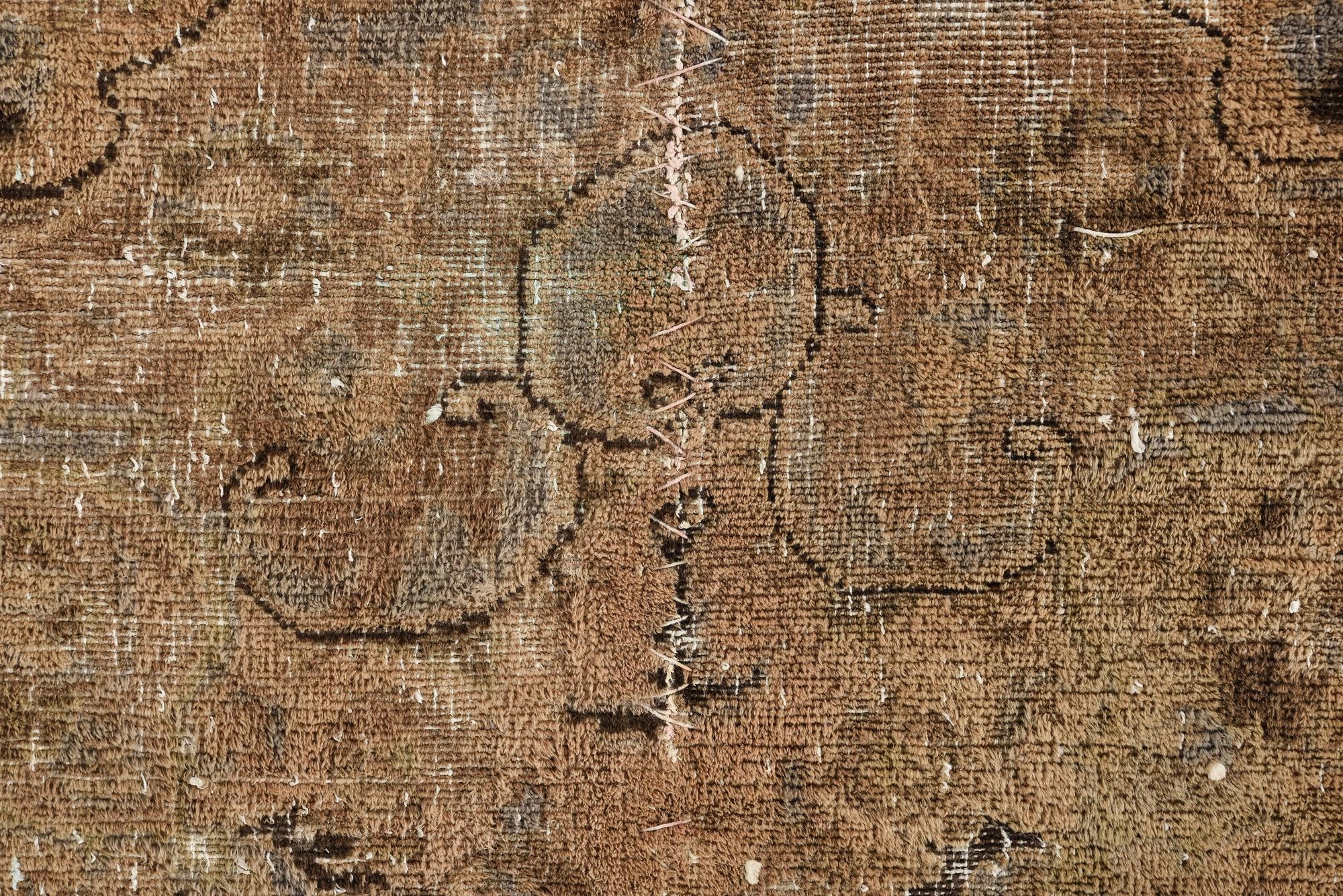 5' 2 x 6' 3 Hand Knotted Ultra Vintage Persian Wool Square Rug