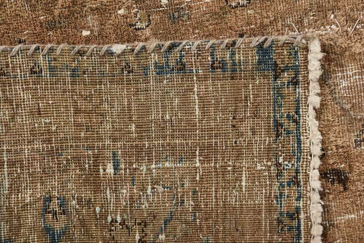 5' 2 x 6' 3 Hand Knotted Ultra Vintage Persian Wool Square Rug