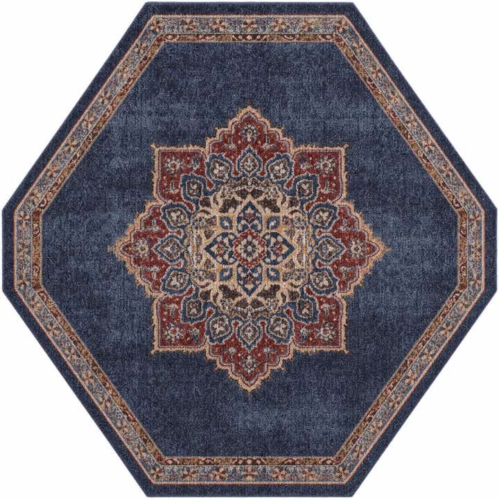 185cm x 185cm Arcadia Alfombra octágono