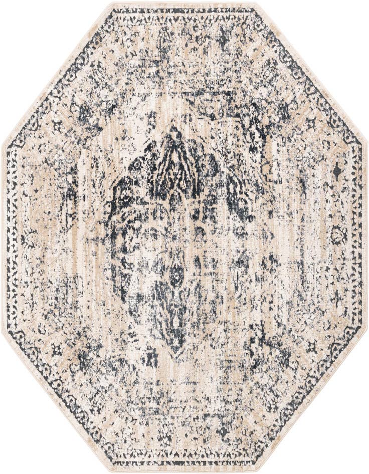 Detail image of 5' 3 x 5' 3 Eliza Octagon Rug