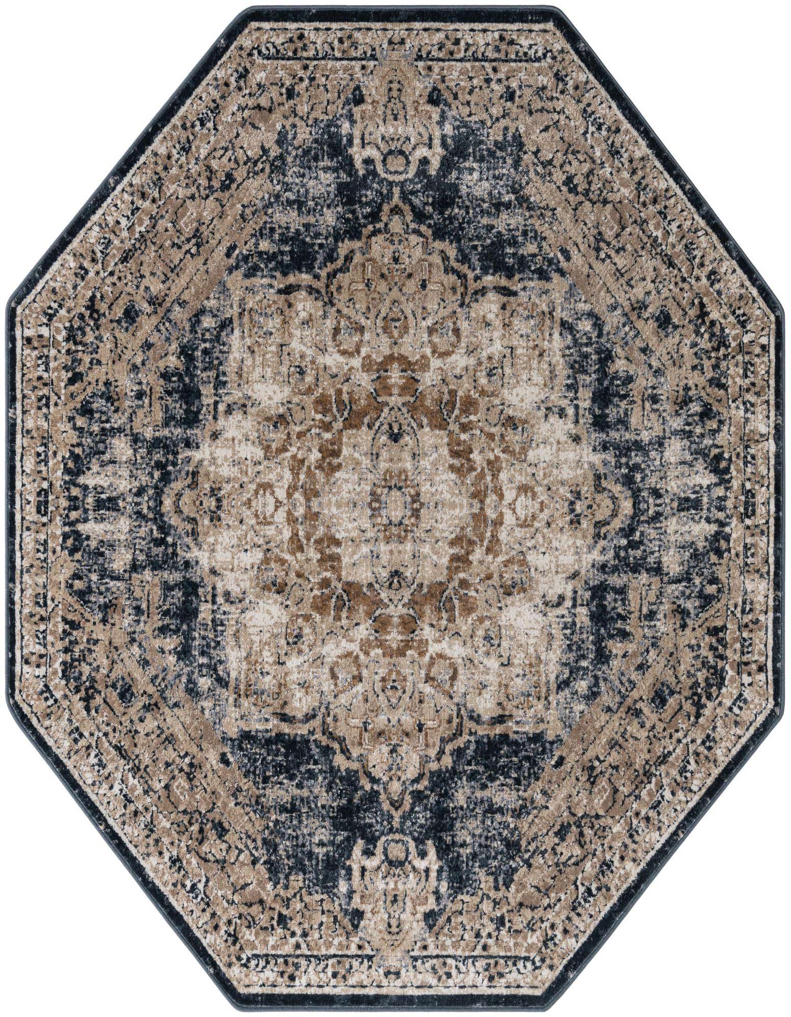 Primary image  5' 3 x 5' 3 Eliza Octagon Rug