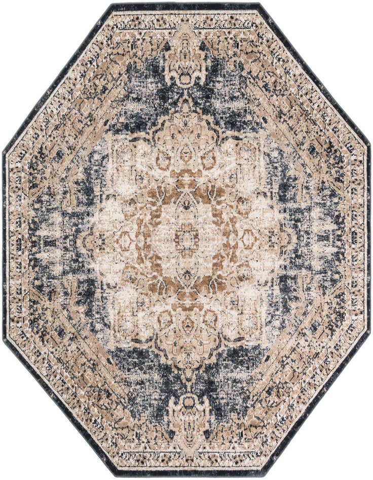 Detail image of 7' 1 x 7' 1 Eliza Octagon Rug