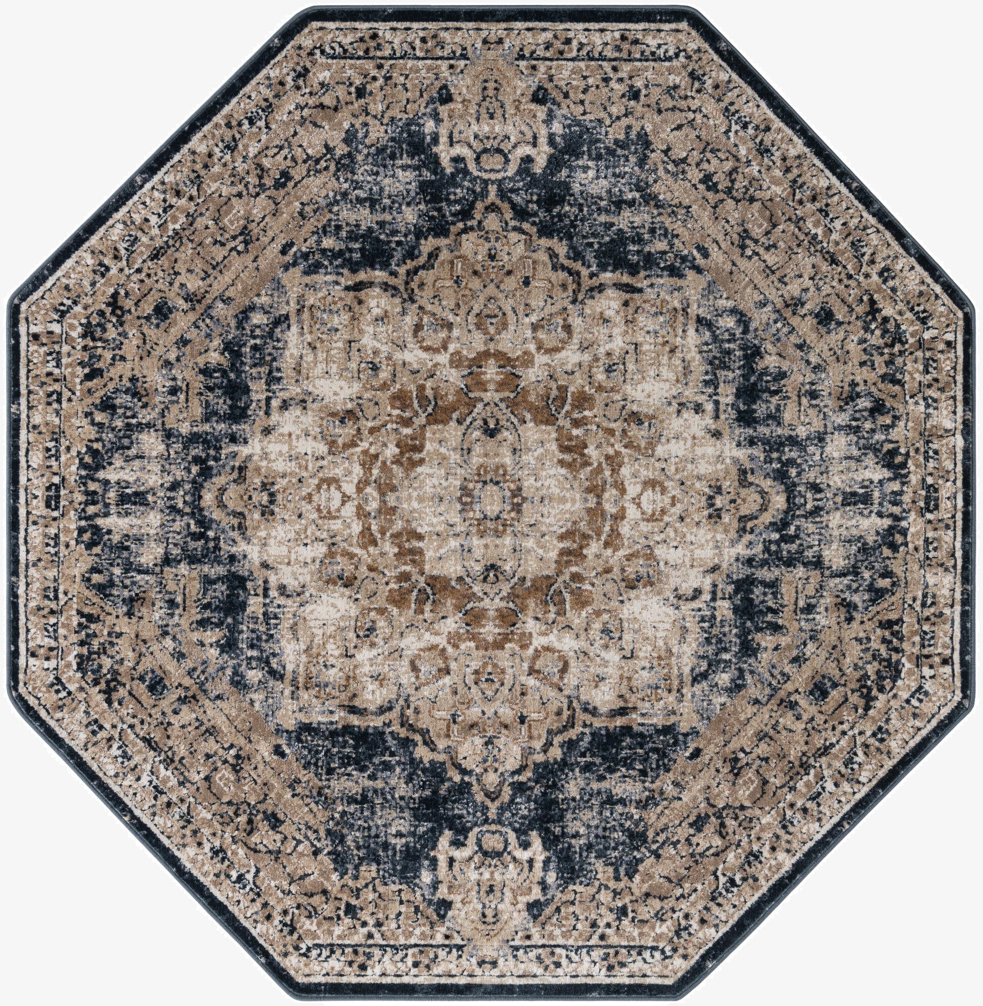 Primary image 5' 3 x 5' 3 Villa Octagon Rug