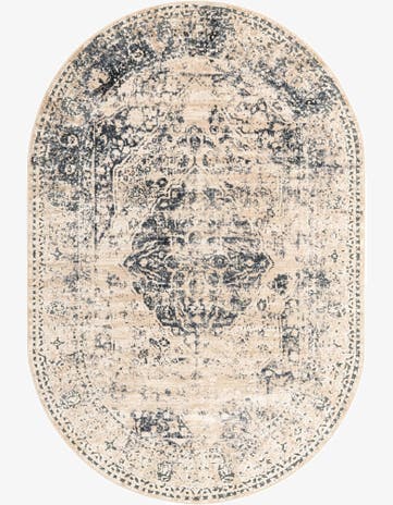 5' 3 x 8' Villa Oval Rug