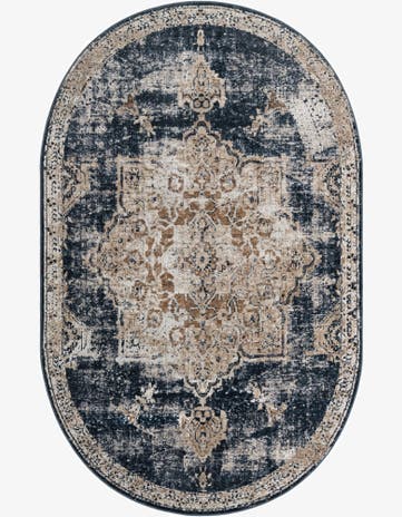 5' 3 x 8' Villa Oval Rug