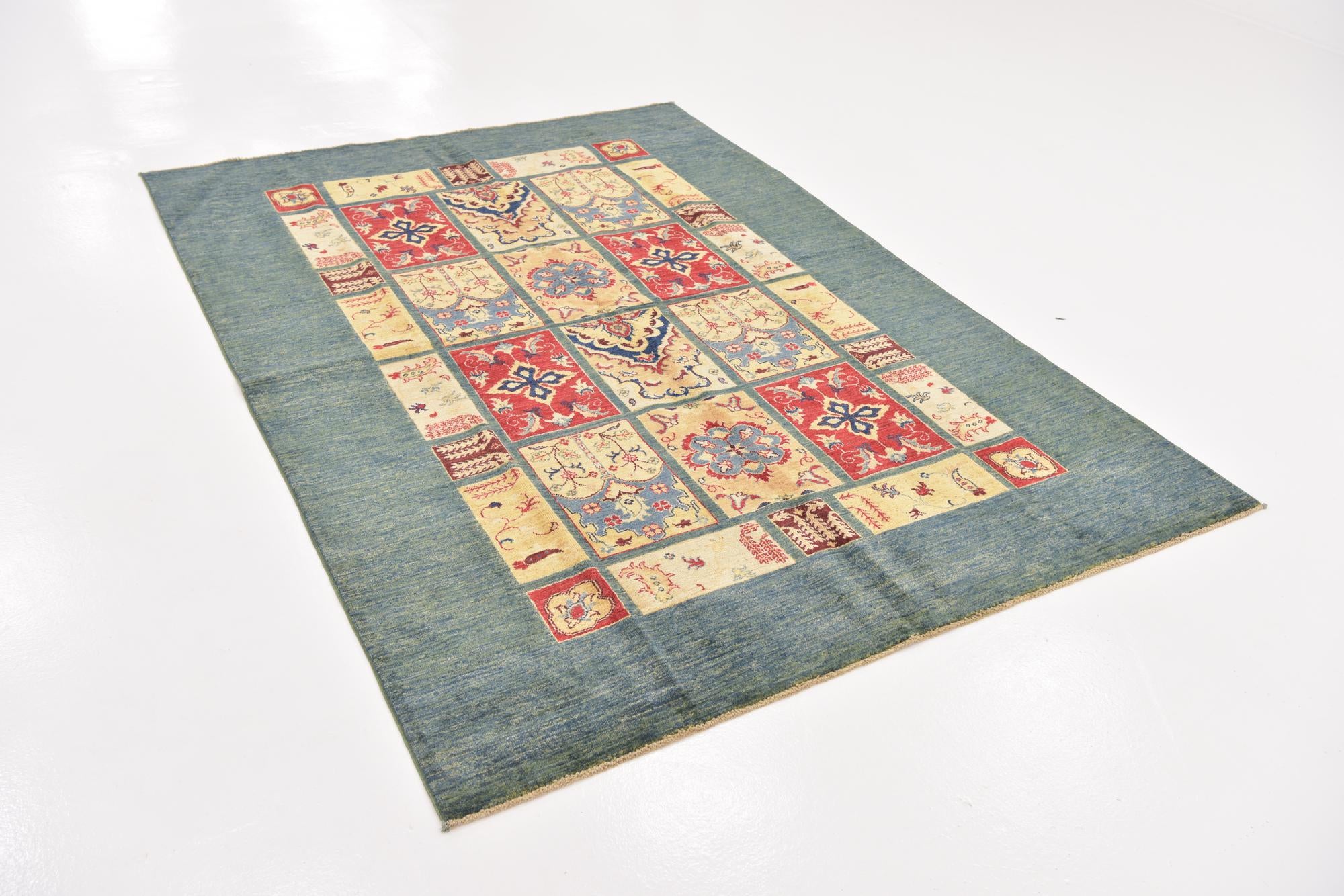 5' 9 x 8' Hand Knotted Ariana Ziegler Rug