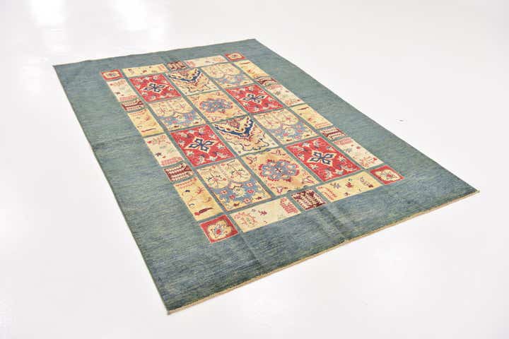 5' 9 x 8' Hand Knotted Ariana Ziegler Rug