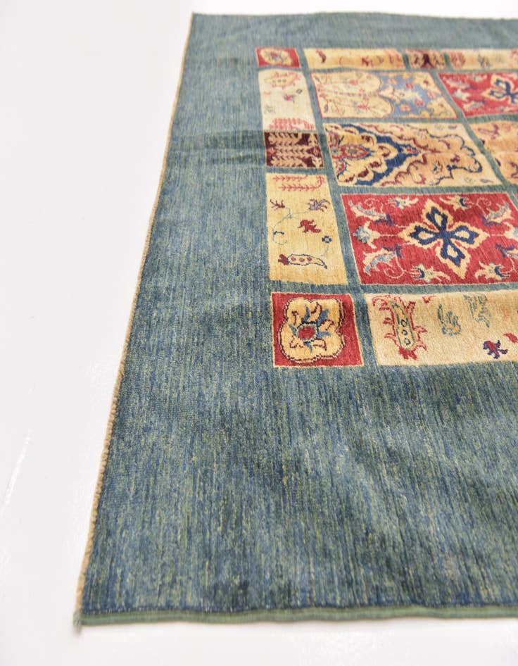 Detail image of 5' 9 x 8'  Hand Knotted Ariana Ziegler Rug