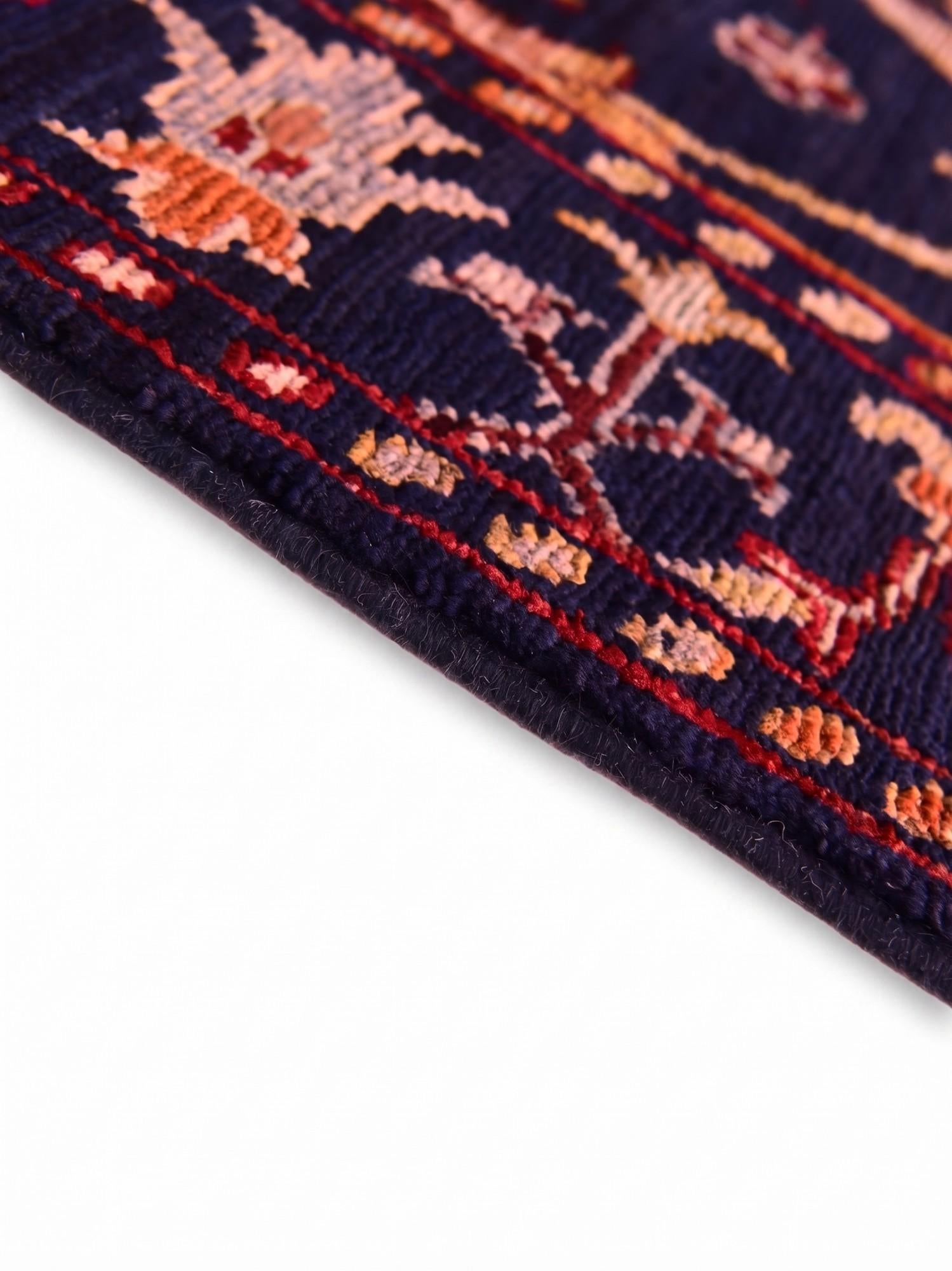 Detail image 8 of 12: 3' 3 x 4' 9 Hand Knotted Ariana Ziegler Rug