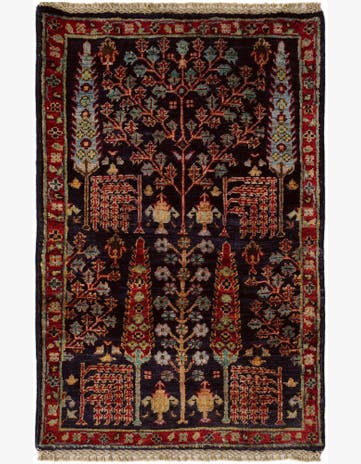 2' x 3' 1 Hand Knotted Ariana Ziegler Rug