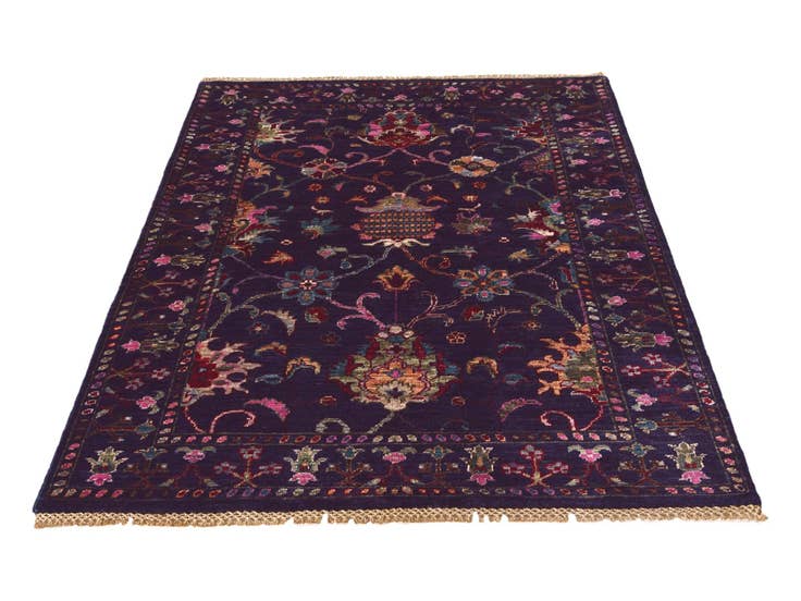 Detail image of 3' 4 x 4' 11 Hand Knotted Ariana Ziegler Rug