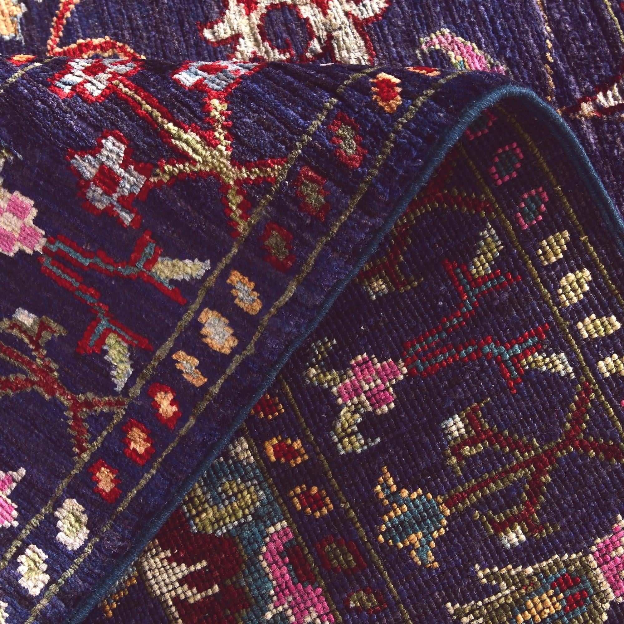 3' 4 x 4' 11 Hand Knotted Ariana Ziegler Rug