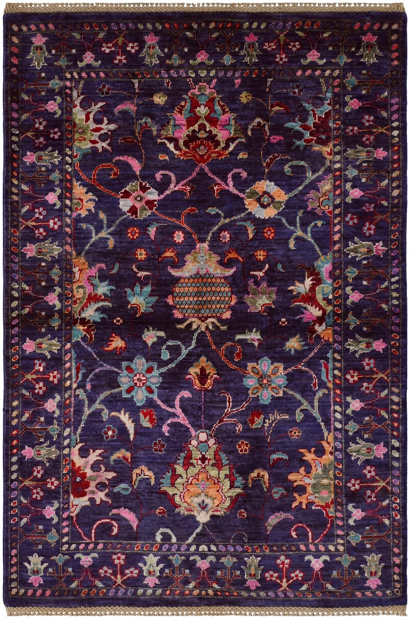3' 4 x 4' 11 Hand Knotted Ariana Ziegler Rug