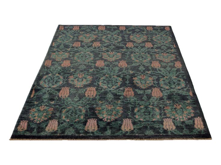 Detail image of 4' 2 x 6' 7 Hand Knotted Ariana Ziegler Rug