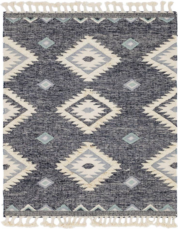Detail image of 6' 1 x 9' Hand Woven Arizona Wool Rug