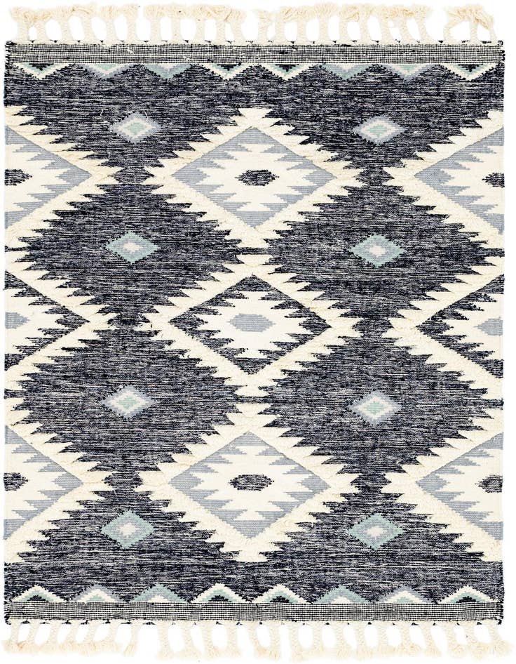 Detail image of 5' 1 x 8' Hand Woven Arizona Wool Rug