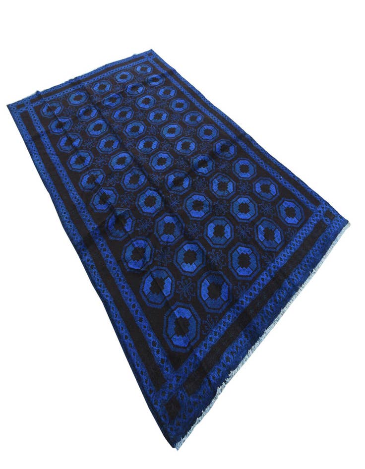 Detail image of 6' 1 x 9' 3  Hand Knotted Balouch Wool Rug