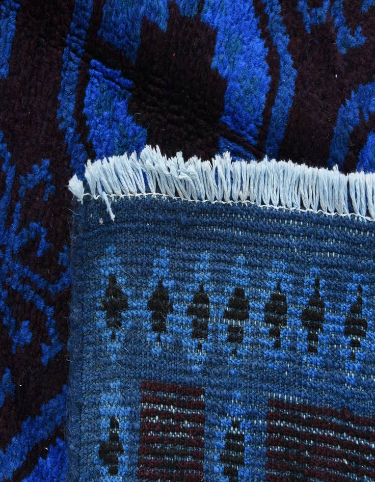 Detail image of 8' 1 x 10'  Hand Knotted Balouch Wool Rug