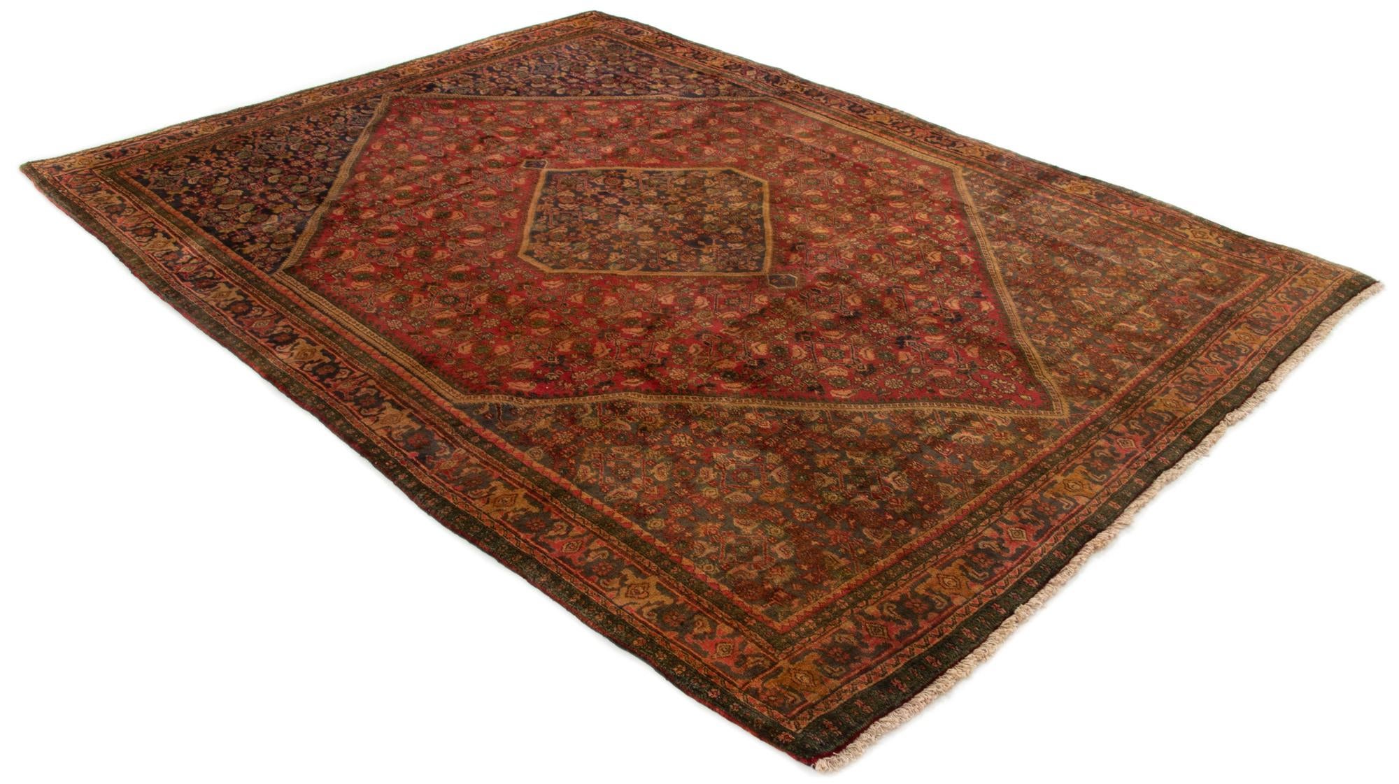 7' 3 x 9' 11 Hand Knotted Bidjar Persian Wool Rug