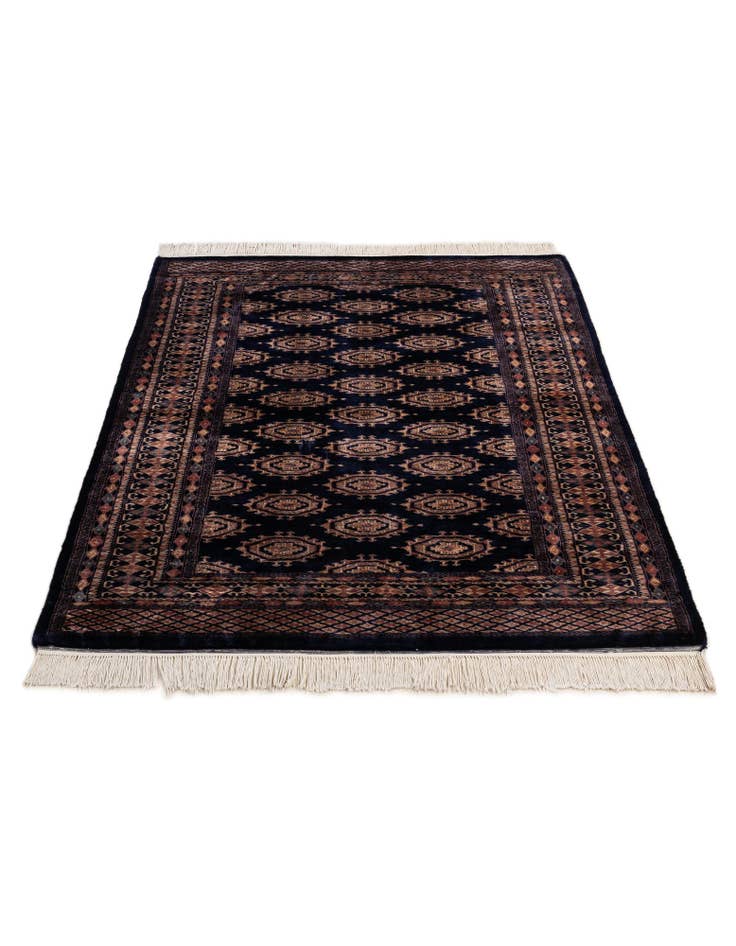 Detail image of 4' 3 x 5' 11  Hand Knotted Bokhara Wool Rug