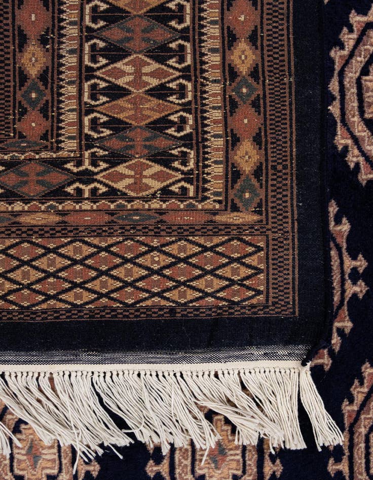 Detail image of 4' 3 x 5' 11  Hand Knotted Bokhara Wool Rug