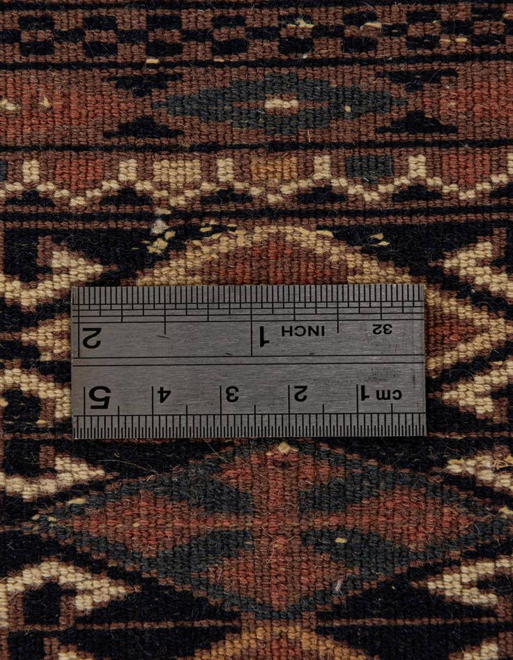 Detail image of 4' 3 x 5' 11  Hand Knotted Bokhara Wool Rug