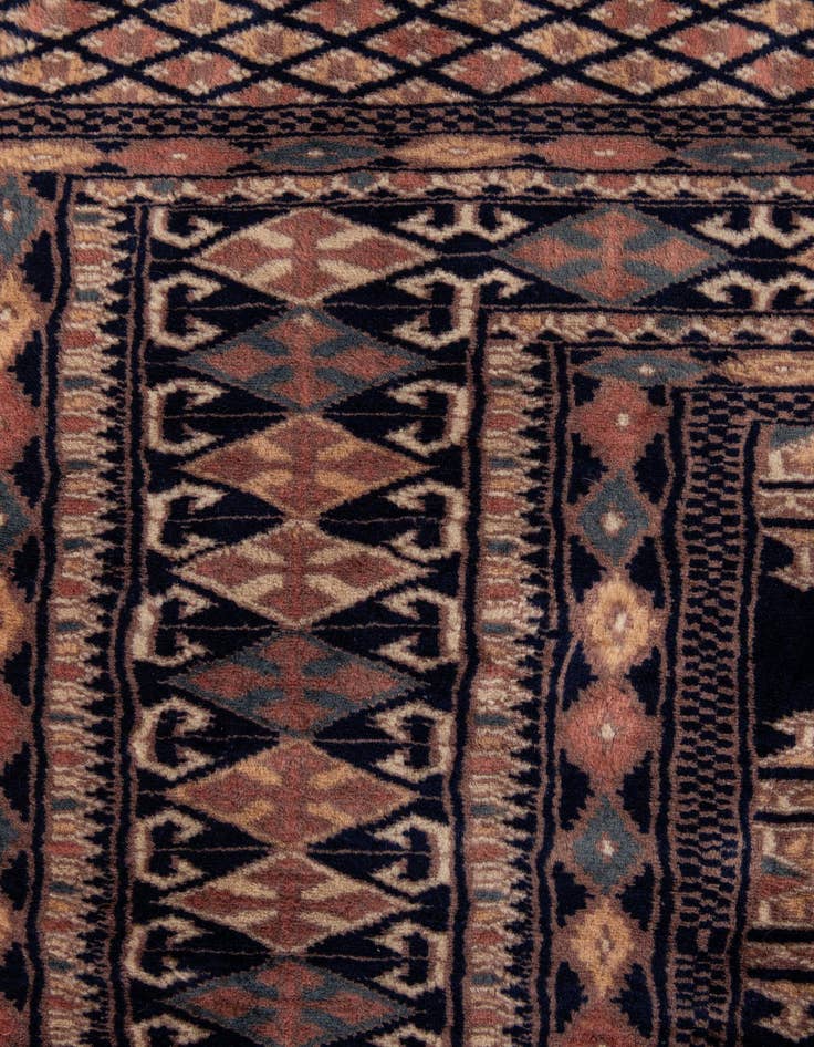 Detail image of 4' 3 x 5' 11  Hand Knotted Bokhara Wool Rug