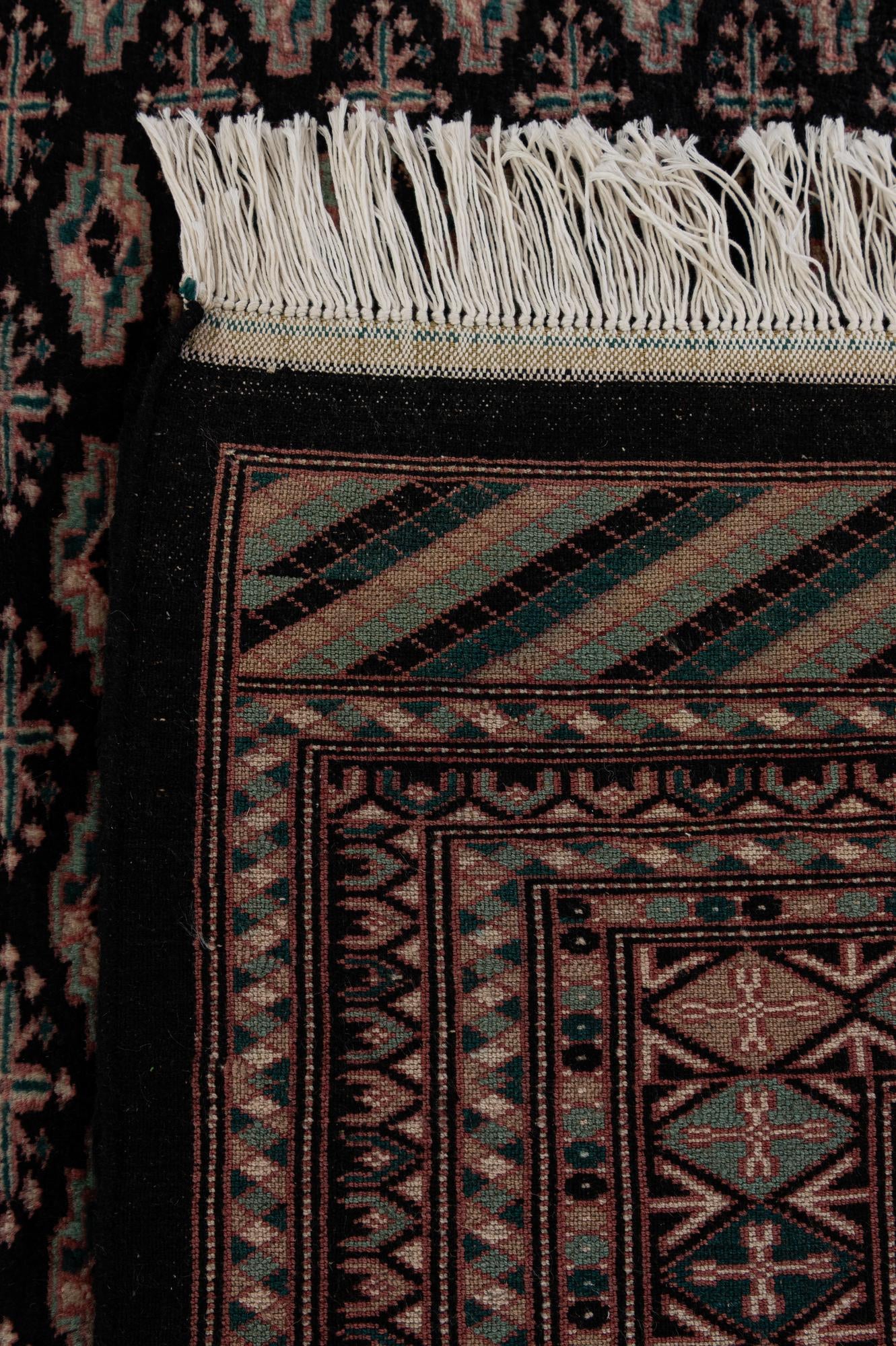 5' 2 x 8' Hand Knotted Bokhara Oriental Wool Rug