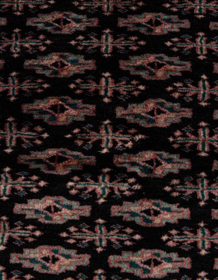 Detail image of 5' 2 x 8'  Hand Knotted Bokhara Oriental Wool Rug