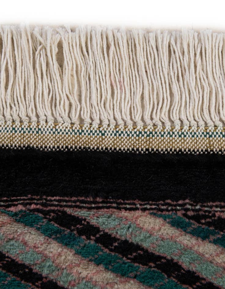 Detail image of 5' 2 x 8'  Hand Knotted Bokhara Oriental Wool Rug