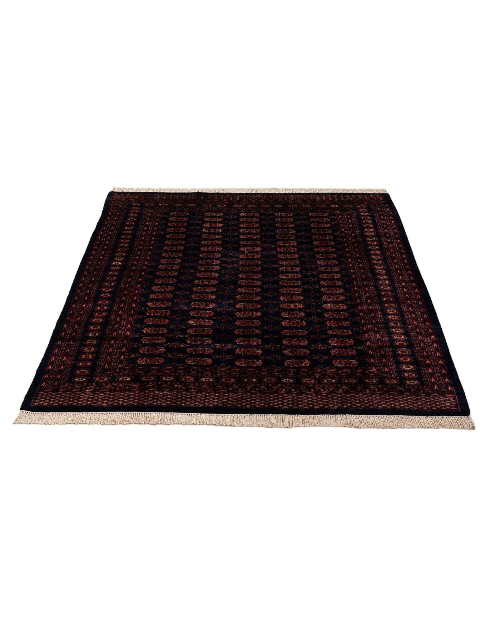 6' 4 x 8' 4 Hand Knotted Bokhara Oriental Wool Rug